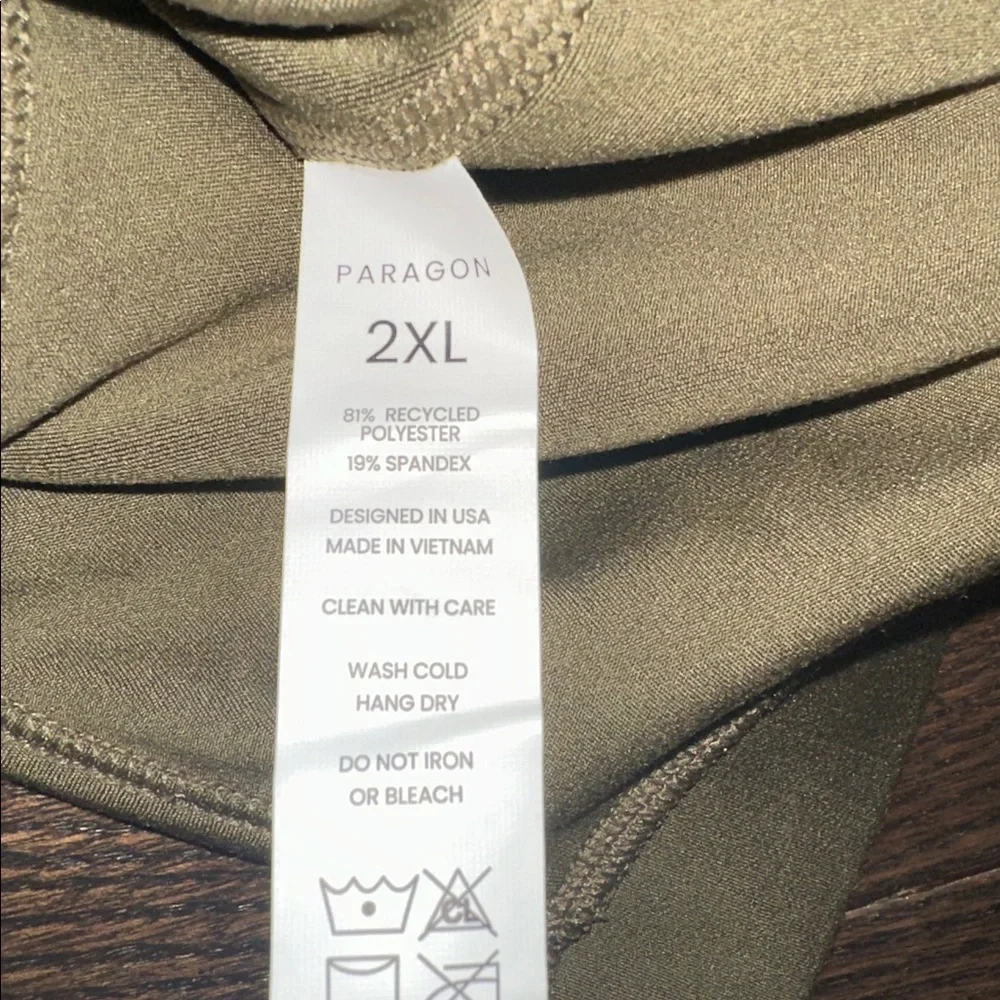 PARAGON Athletic Bra size 2X olive green